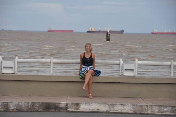 Na orla do rio Amazonas, em Macapá - AP